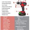 54N.m Electric Impact Wrench Socket Wrench Hand Drill Hammer Tool LED Working Light Brushless Cordless 202*240mm