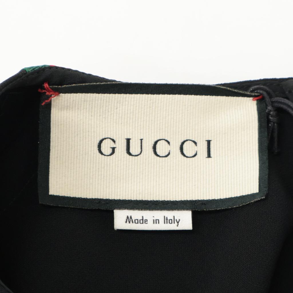 GUCCI 528977 2018 Black Stretch Viscose Tunic Dress dress 38 blackUsed