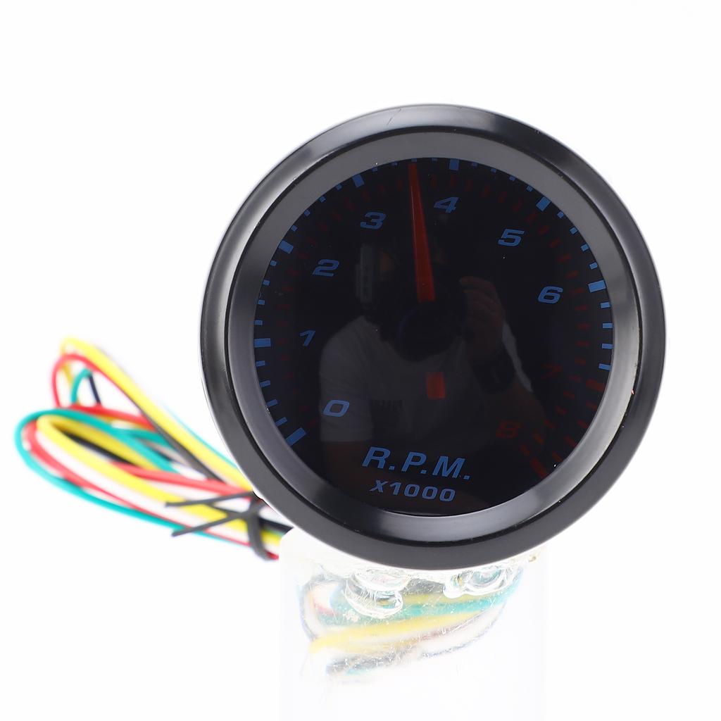 Tachometer for Car 8000 RPM Gauge Tachometer 55mm Diameter for 1 to 8 Cylinder Gas Powered Engine