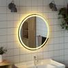 VidaXL Miroir de salle de bain à LED 70 cm rond, miroir, miroir de salle de bain avec lumières, miroir de courtoisie avec 353280