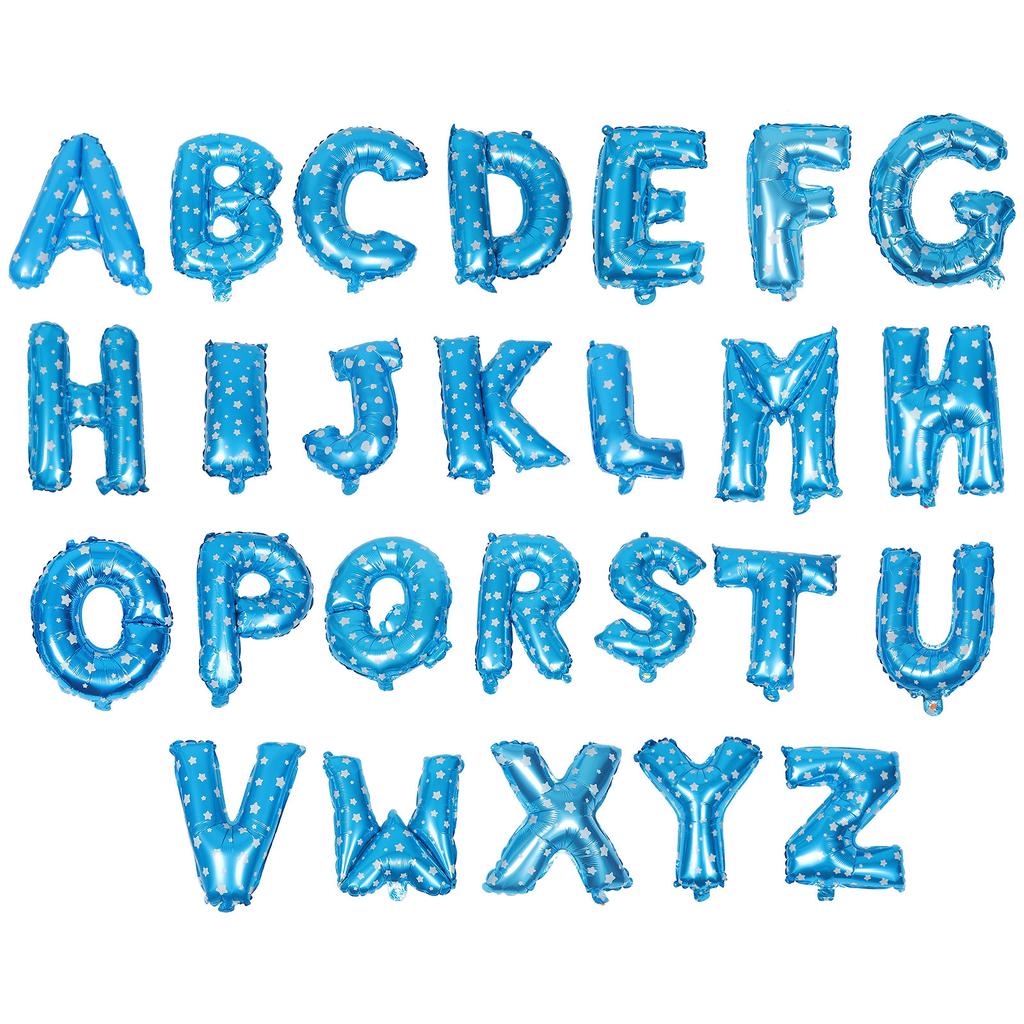 Alphabet Set 16 Alphabet Letter Balloons Inch Letter Foil Balloons Wedding Birthday Decor Reusable Chic Design