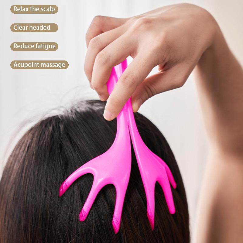1Pcs Manual Six Claw Scalp Massager Head Massager Itching Stick Relaxing Massage Tingler And Scratcher For Hair Stimulation