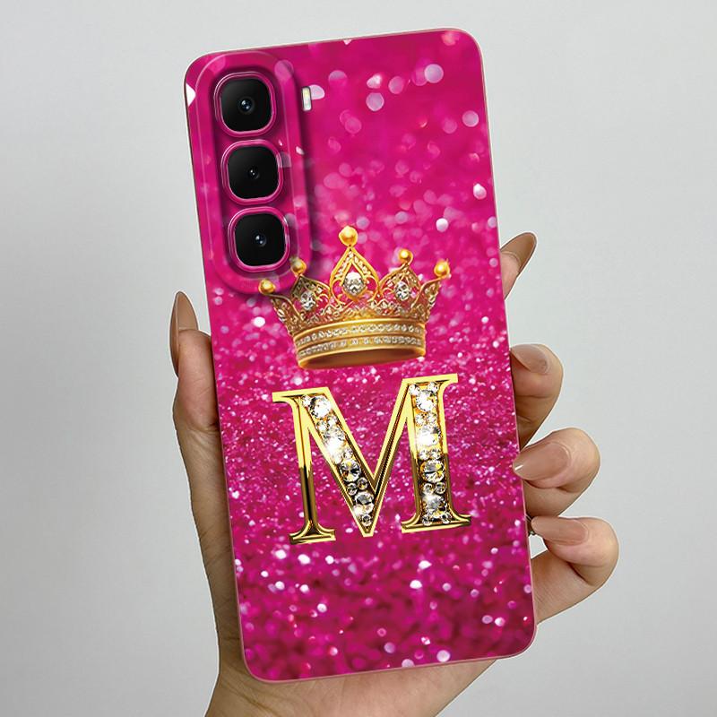 

For Infinix Hot 60 Pro 60Pro Plus X6885 X6886 Case Luxury Letters Soft Phone Cases For Hot60 Pro Camera Protection Back Cover Hot 60 Pro (X6885)