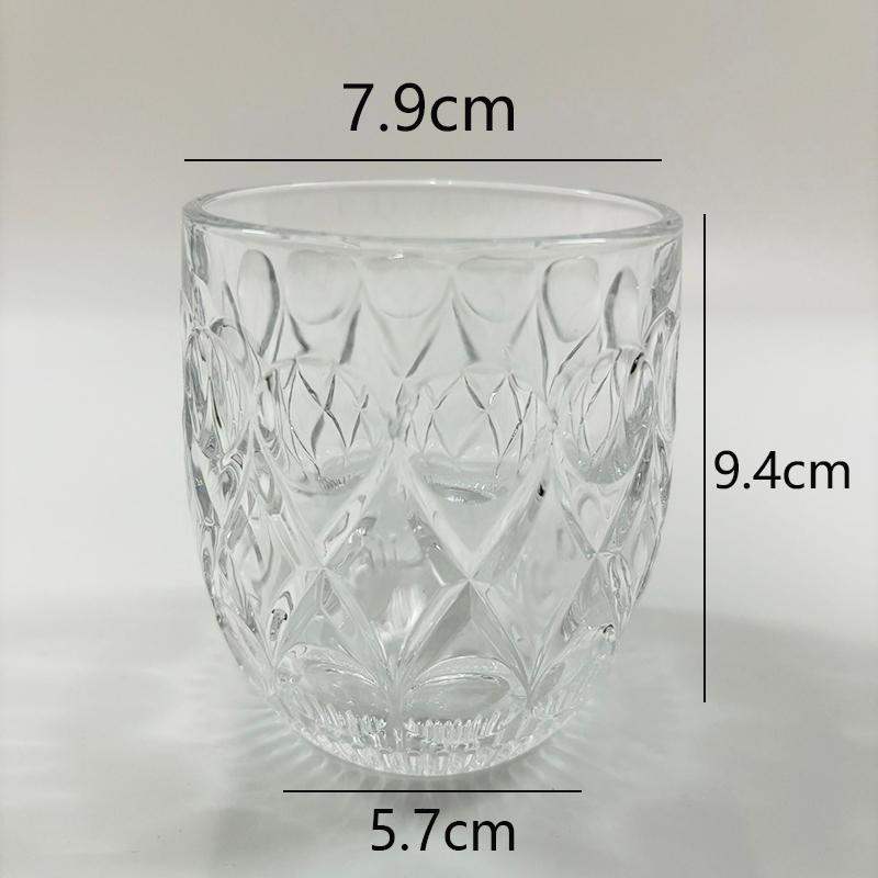 10.3oz/11oz Exquisite Cocktail Glass Heat-resistant Tea Cup Modern Juice Milk Cups Vintage Water Bottle Suitable for Gift Giving