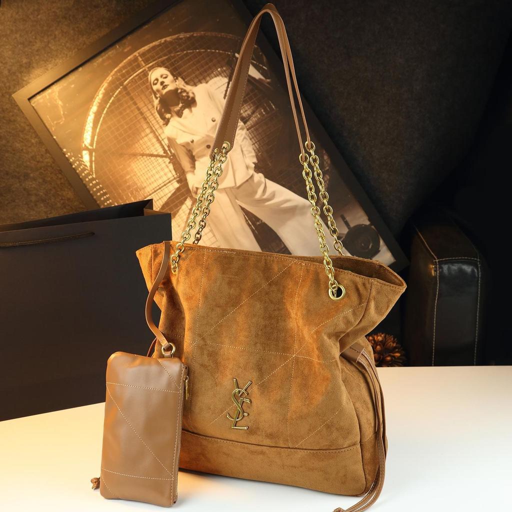 Women'S Retro Suede Underarm Large Bag Shoulder Bag Large Capacity Casual Lucky Bag Women