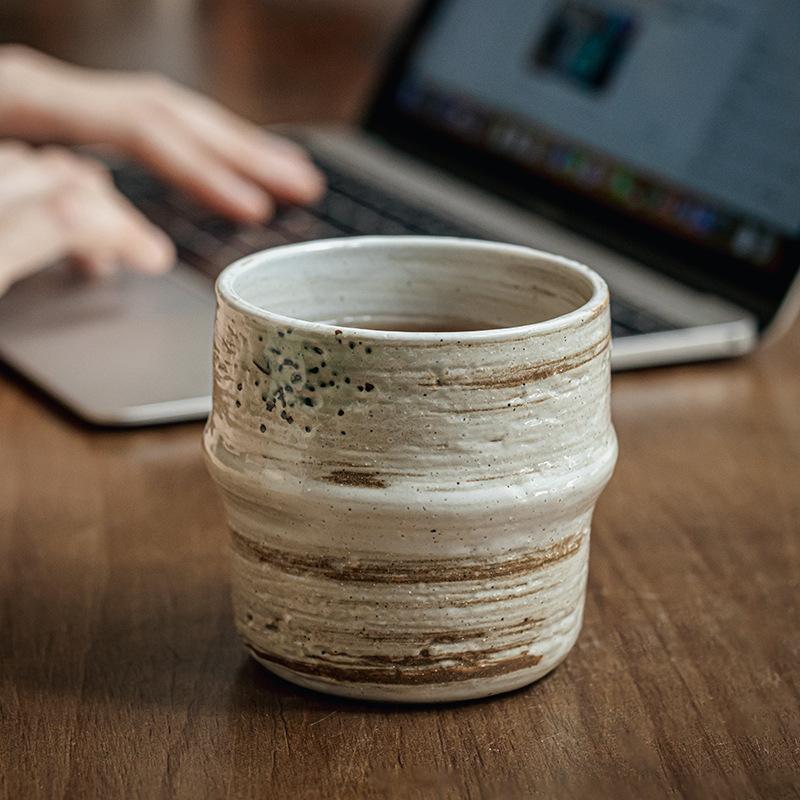 Wabi Sabi Wind Hand Cup Retro Nostalgic Gourd Cup Characteristic Tea Cup Ceramic Master Cup Export