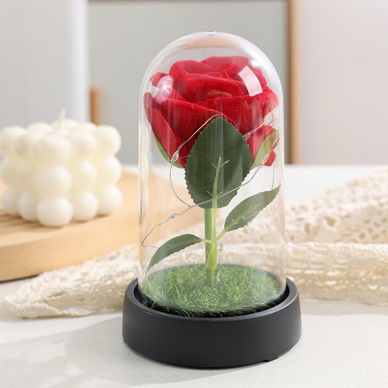 Goldfolien-Rose Nachtlicht - Ewige Blume Ornament für Valentinstag & Geburtstag