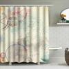 Vintage Bicycle Compass Shower Curtain Steampunk Decor Bathroom Accessories
