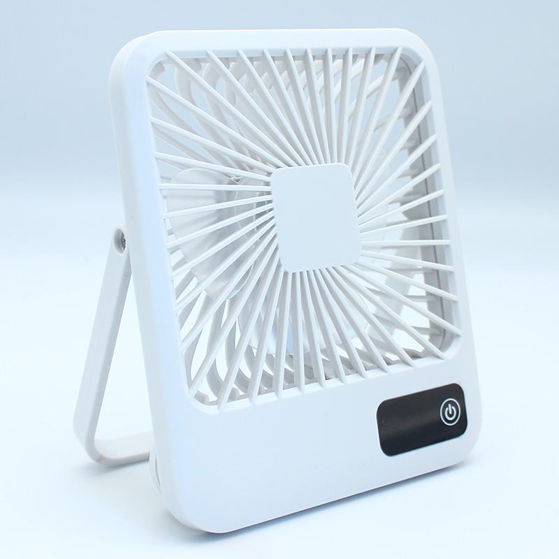 Desktop Fan with Digital Display Office Quiet Foldable Cold Fan Mini USB Rechargeable Fan 5-Speed Adjustment Continuous Cooling