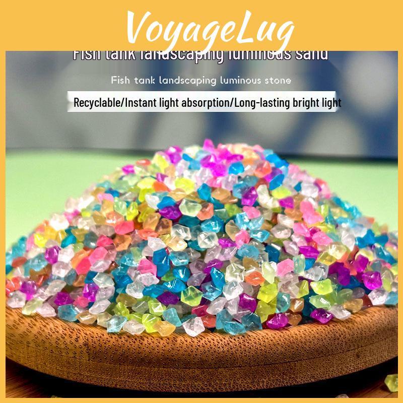Sand 35mm Stones Luminous Glowing Resin Pebbles For Aquarium Garden And Landscaping Decoration