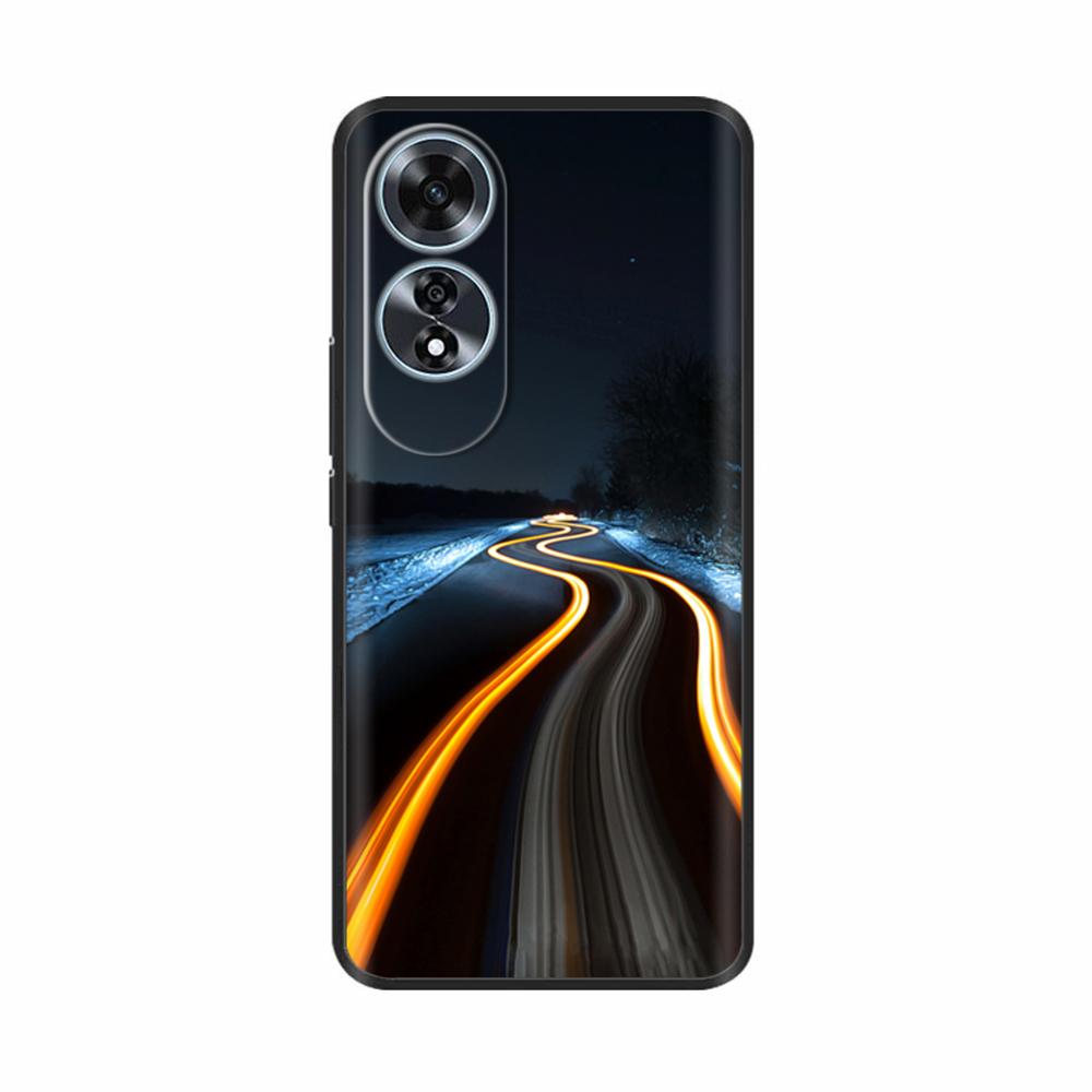 For Oppo A60 4G Case Love Heart Butterfly Soft Silicone Painted Back Cover For Oppo A60 OppoA60 4G Phone Shell Housing Fundas