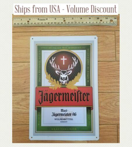 

Вывеска Jagermeister Вывеска Jager Металлическая вывеска Jager Жестяная вывеска Jager Алюминий с искусством Jager 20x30cm（7.8x11.8inch）