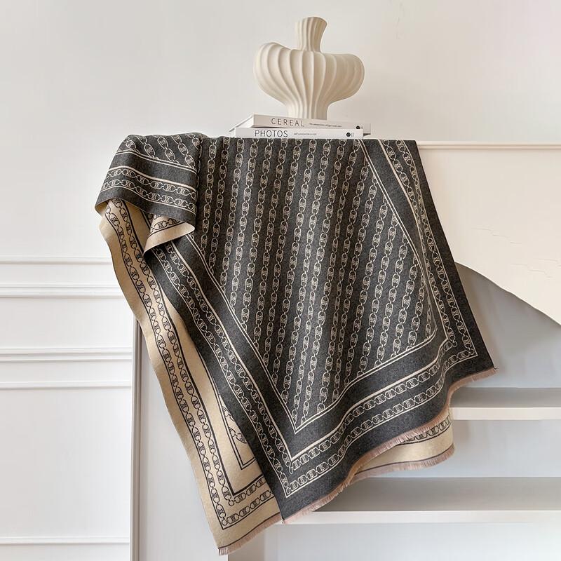 Women's Korean Style Chain Print Warm Scarf