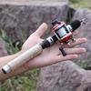 Isfiskestang og snellesett 70 cm fiskestang med 3 farger rød/blå/svart isfiskesnelle