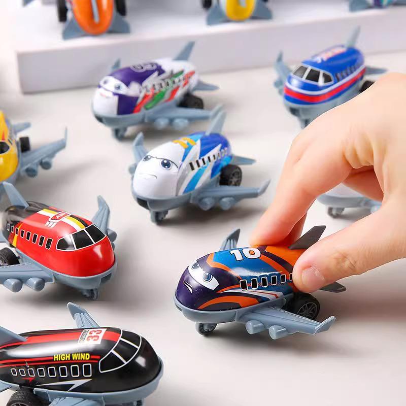 Children's Alloy Pull-back Airplane Toy Model - Ideal for Kindergarten and Primary School Gifts