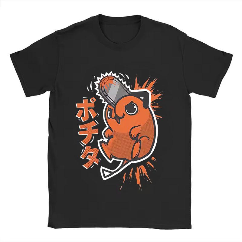 Anime Chainsaw Man Pochita Poster Printed Tshirt Mens and Womens Tshirt Mens Top Sports Tshirt Mens Tshirt Harajuku Tee