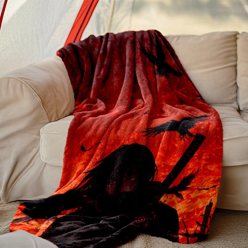 1pc Easy-Care Naruto Blanket, Perfect for Couch, Bed, Home, Travel & More, Warm & Durable Printed Blanket