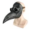 Maschera Nera in Gomma da Medico della Peste di Halloween Costume da Medico della Peste Steampunk Maschera Facciale in Lattice con Mascherina Gas Maschera Cosplay per Bambini e Adulti