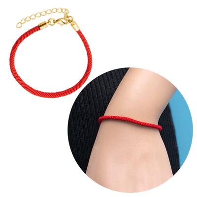 Lucky String Bracelet Handmade Protections Jewellery Line Cord Handchain Unique Wristband for Couple Women Girl