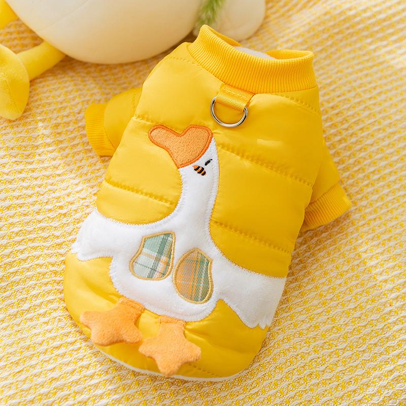 

Cat clothes Autumn and winter cats, kittens, puppies, warm two-legged cotton clothes, puppies, dogs, Yorkshire pet clothing M (recommended weight 5-4kg)