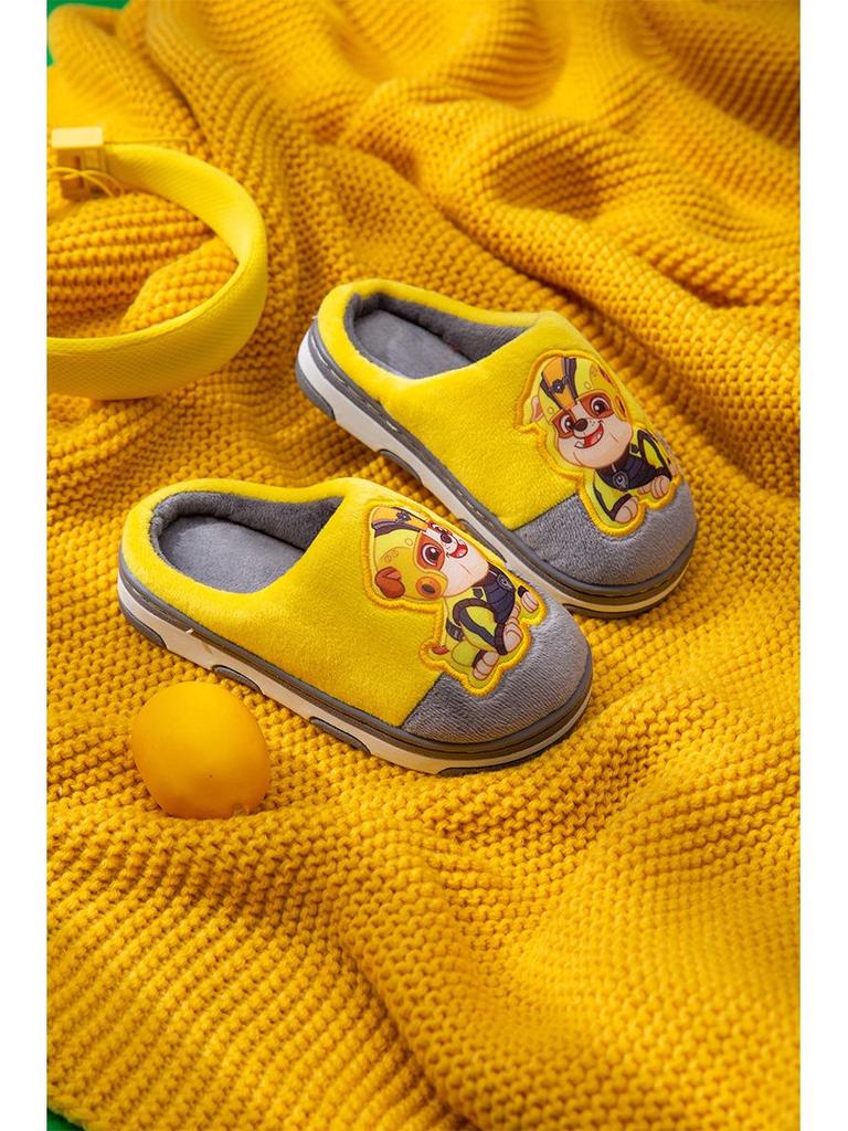 Paw Patrol Kids' Slippers, Autumn/Winter, Non-Slip Cotton, Cartoon Design, Warm and Cute, for Boys & Girls Aged 10+