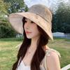 Wenling Hat Women's Sunshade Breathable Eugen Yarn Semi-empty Top Sun Hat Big Eaves Show Face Small Sunscreen Mother Hat
