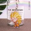 Anime Dragon Ball Acrylic Keychains Son Goku Vegeta Majin Buu Broly Frieza Trunks Zamasu Gogeta Lapis Super Saiyan Figures Toys