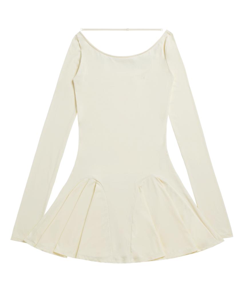 OJOS I:E Fluid Longsleeve Dress 01 / Ivory