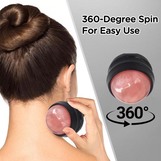Mini Acupressure Ball Massager Handheld Roller for Muscle Relief Resin Body Massage Tool for Neck
