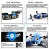 E-ACE Dashcam Car Dvr 4.3 Inch Mirror FHD 1080P Camera Optional Dual Lens DVR  Rearview Mirror Dash Camera Video Recorder Auto