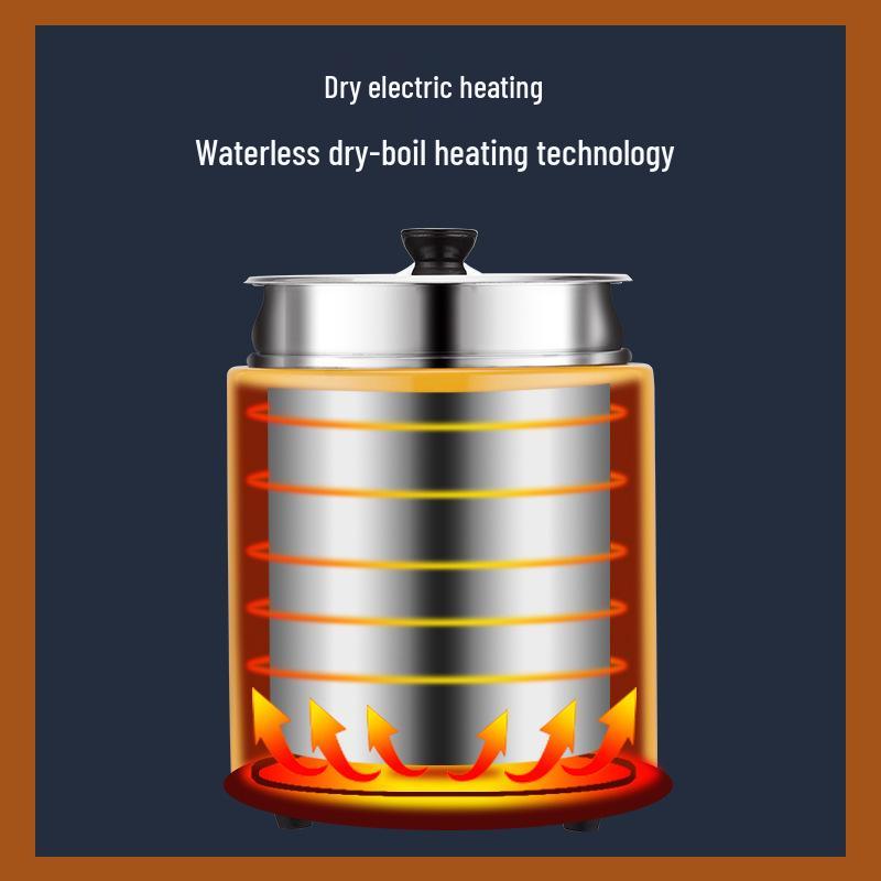Stainless Steel Electric Soup Pot: Insulated, Self-Service, No-Water, Constant Temp for Soup/Porridge