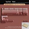 Xiaomi 133+ Keys Black Cherry Profile Double Shot Shine Through PBT Keycaps RGB Backlit Keycaps for Cherry Gateron MX Switches Keyboard