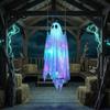 Idée Cadeau Rituel de Fête Décoration Fantôme Suspendu d'Halloween, Ornement à Suspendre Extérieur pour Jardin Porche Cour, Accessoires de Fête Résistants aux Intempéries Avant Effrayant