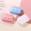 Storing Independent Inner Durable 8-grid Waterproof Portable Folding Tablet Sub-packing Organizer Box Pill Storage Holder