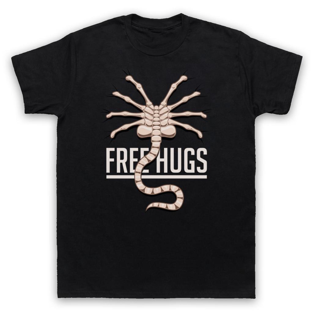Trička 2025 se v létě dobře prodávají FREE HUGS ALIENS FACEHUGGER ALIEN SCI FI Sci-fi Tričko k filmu opačného pohlaví