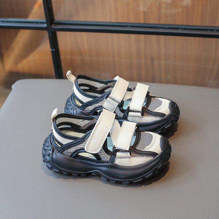 

Сандалии для девочек лето 2025 новые детские спортивные туфли женские туфли-сокровища дышащие сетчатые туфли для маленькой девочки летняя сетка 36 чёрный