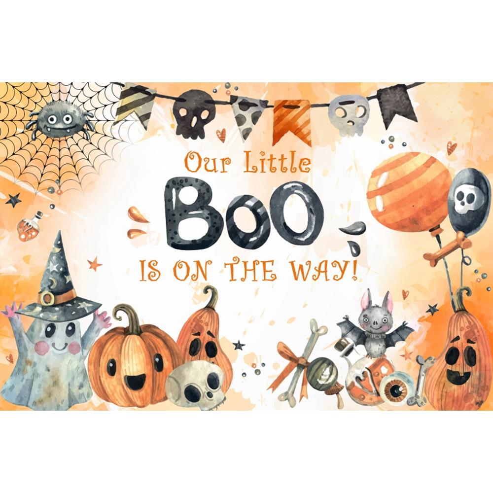 1pc Horro Halloween Party Backdrop Bleeding Banner with Fingerprint Death God for Cemetery Photocall Props Halloween Party Decor