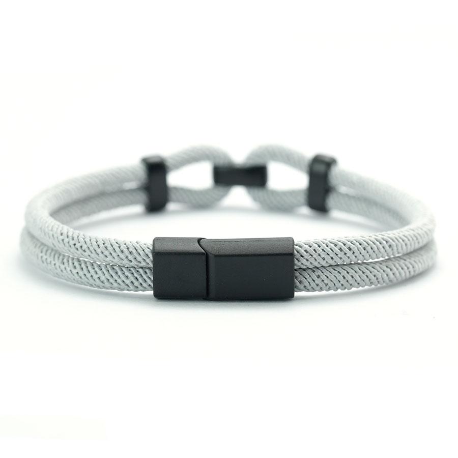 Handmade Mens Fashion Rope Bracelet A Grade 4mm Milan String With Magnetic Clasp 6 Colors Wrap Braided Cord Chain Braslet Homme