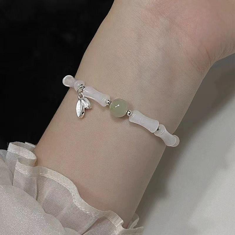 [Icing On the Cake] New Chinese Style Bamboo Joint Bracelet for Women As a Vintage Niche Gentle Gift for Besties