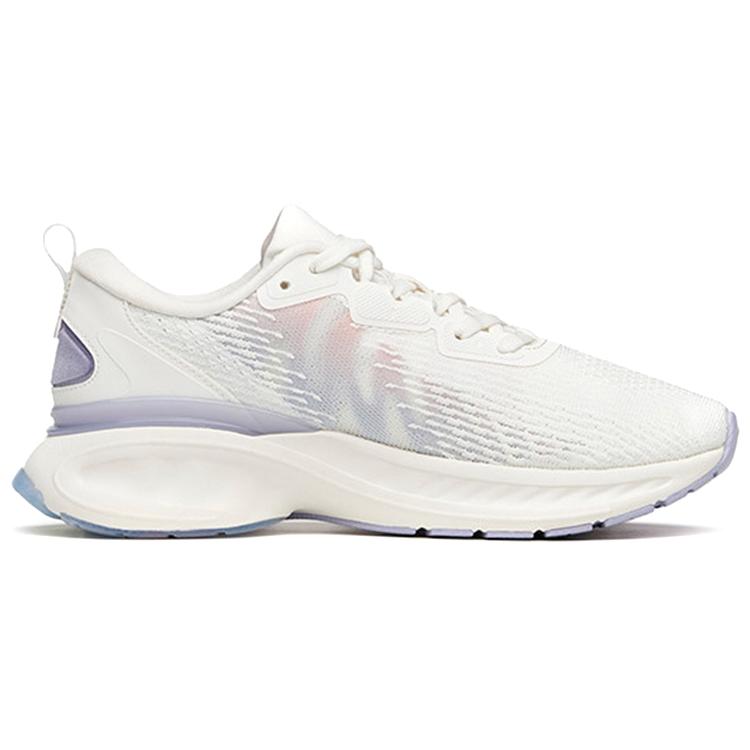 New Anta Tron 1.5 Big Data Cushioning Breathable Low Top Running Shoes Women's White Purple 122135586-9