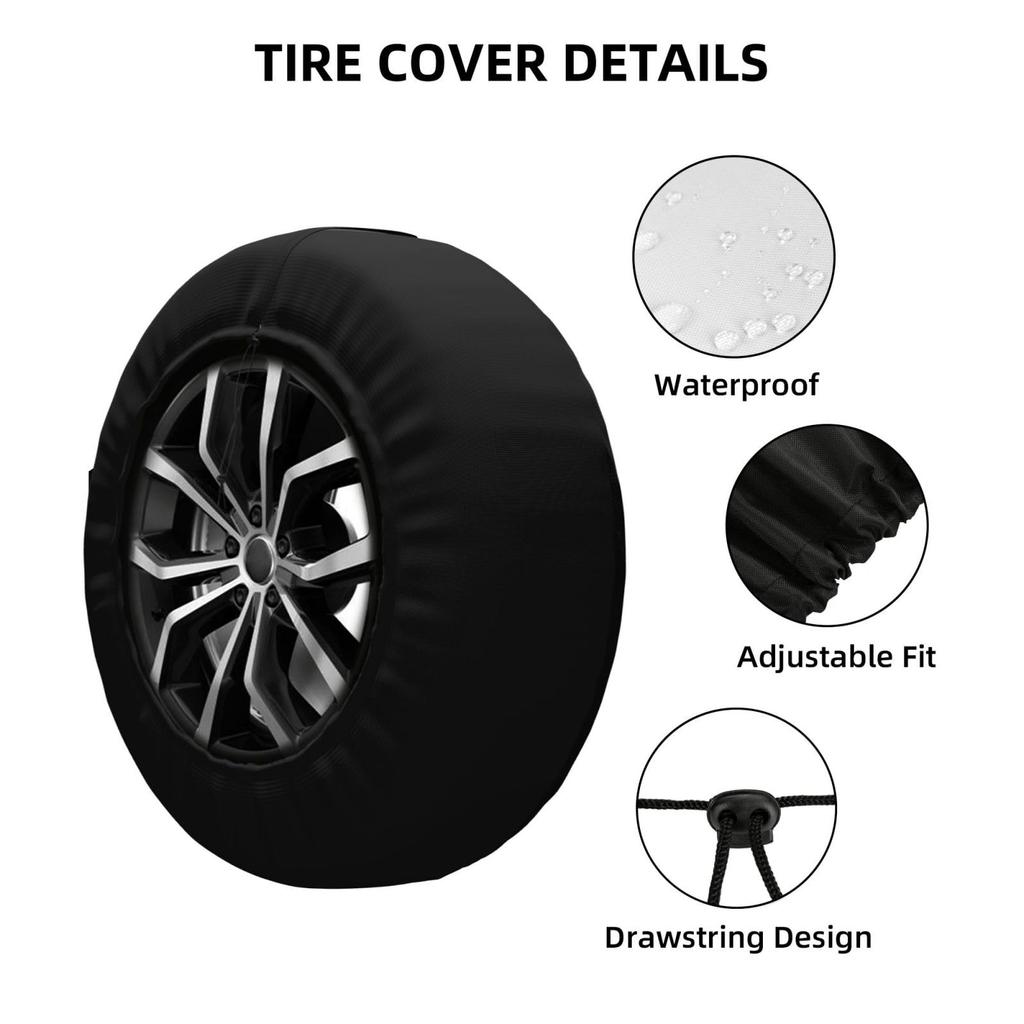 [§miyo] Spare Tire Cover for Cars, Compatible with 14, 15, 16, 17 Inches, Compatible