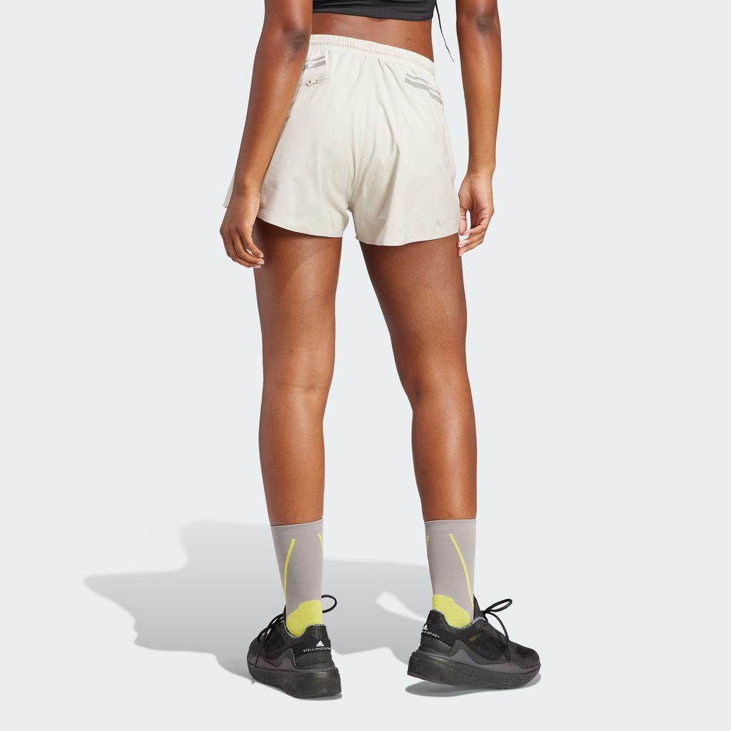 Adidas X Stella Mccartney SS23 Logo Elastic Waistband Shorts Women Bottoms Off-White II3239