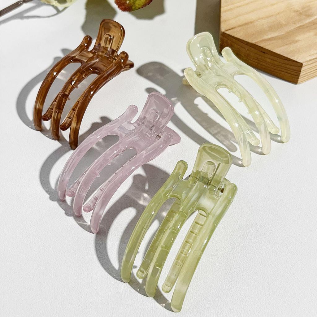 Korean Fashion Hair Claw Clip Duckbill Barrette for Women Crab Acrylic Hairpin Ponytail Hairgrip Girls Hair Accessories Headwear