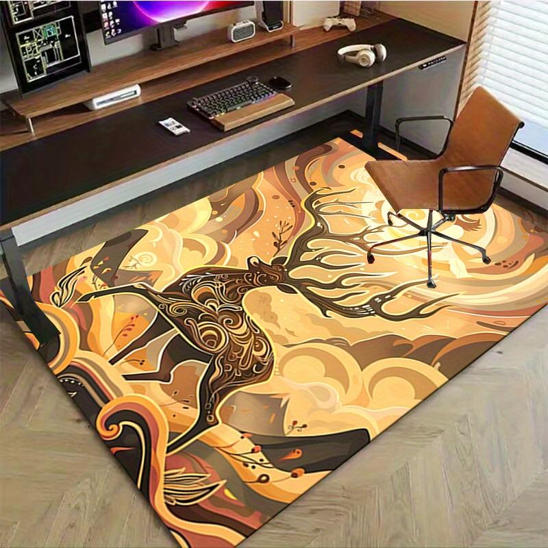 1pc. Abstract Deer Art Rug for Home Decor, Office Carpet, Outdoor Mat, Gift Idea