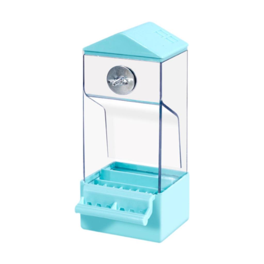 Automatic Bird Feeder No Mess with Perch Sturdy No Mess Bird Feeder for Canary Cockatiel Canaries Parakeet Small to Medium Birds