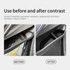 Smabee 4PCS Rear Door Side Organizer for BMW X5 2019-2025 Door Side Storage Box 2024 Accessories TPE Rear Car Door Slot Tray Organizer Black
