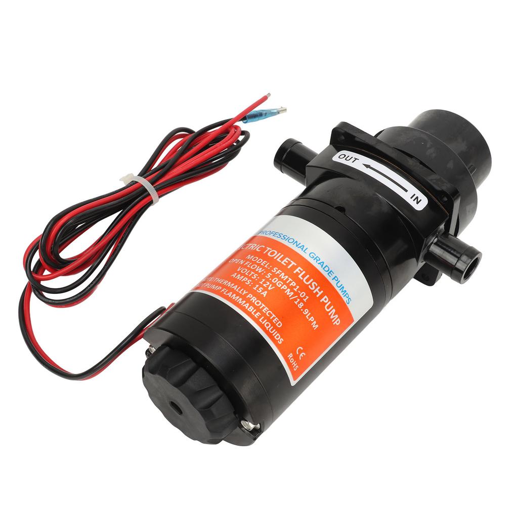 Pompa di scarico elettrica per WC da yacht Pompa per liquami WC autoaspirante sigillata efficace per barca