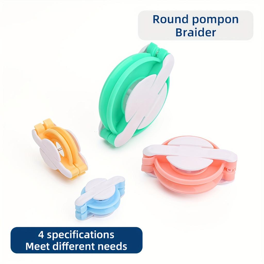 Round Pom-pom Makers, DIY Pom-pom Maker, Knitted Pom-pom Maker, Doll Plush Ball Maker Tool Kit
