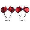 Trip Mickey Ears Headband For Girls Women Sequin Castle 5"Bow Hairband Festival Party Cosplay DIY Hair Accessories