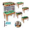 Devessport Multijeux 7en1 Special, Baby-Foot, Billard, Air Hockey, Ping-Pong. Table De Jeu Complète Pour Enfant